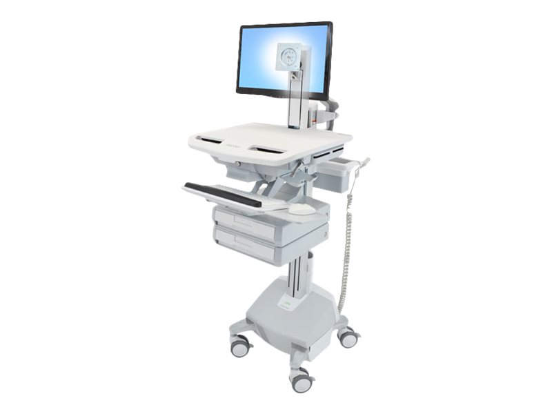 ERGOTRON StyleView Wagen mit LCD-Gelenk LiFe-Antrieb 2 Schublade ERGOTRON StyleView Wagen mit LCD-Gelenk LiFe-Antrieb 2 Schublade