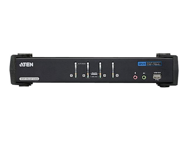 ATEN CubiQ CS1784A - KVM-/Audio-/USB-Switch - 4 Anschlüsse