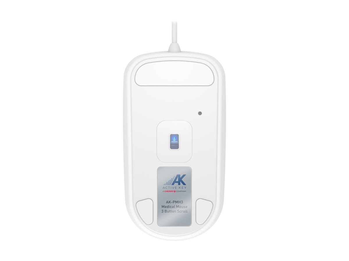 CHERRY AK-PMH3 Medical Mouse 3-Button Scroll Hygiene-Maus kabelgebunden weiss CHERRY AK-PMH3 Medical Mouse 3-Button Scroll Hygiene-Maus kabelgebunden weiss