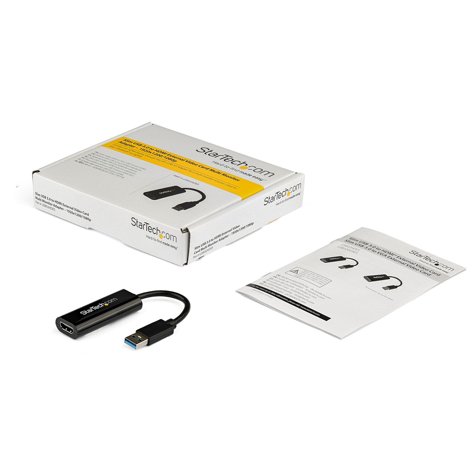 STARTECHCOM Slim USB 30 to HDMI External Video Card Multi Monitor Adapter 1920x1200 1080p