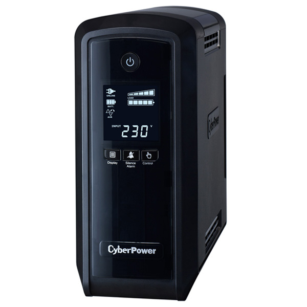 CYBERPOWER CP900EPFCLCD 900VA/540W Line-Interactive Sinuswelle USB LowNoise 6x Schuko komp. zu QNAP TS-251 SYNOLOGY DS216