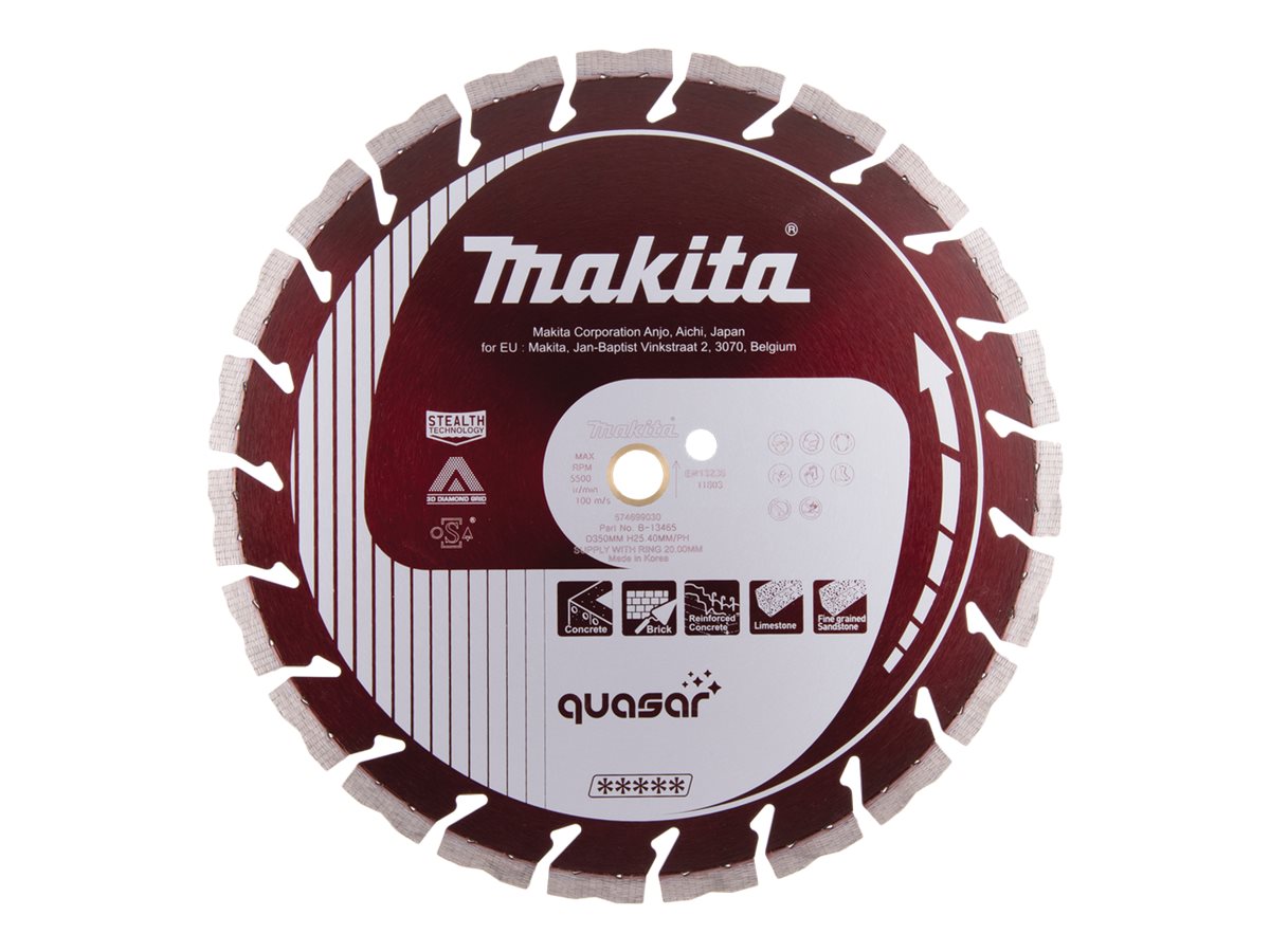 Makita Quasar B-13465 Diamant-Trennscheibe 350 mm