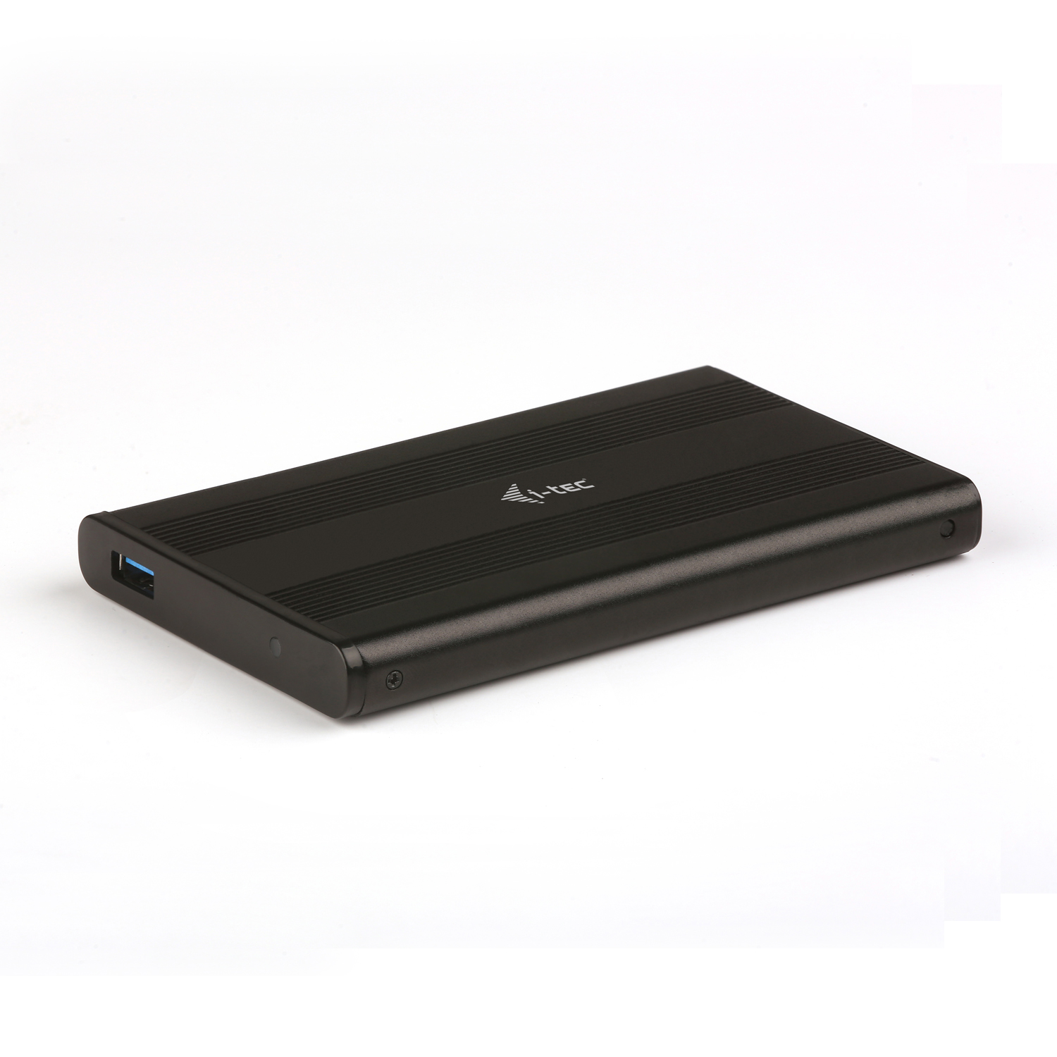 ITEC USB 30 Advance MySafe AluBasic Gehaeuse 6,4cm 2,5Zoll SATA HDD Festplattengehaeuse extern SuperSpeed schwarz Aluminium