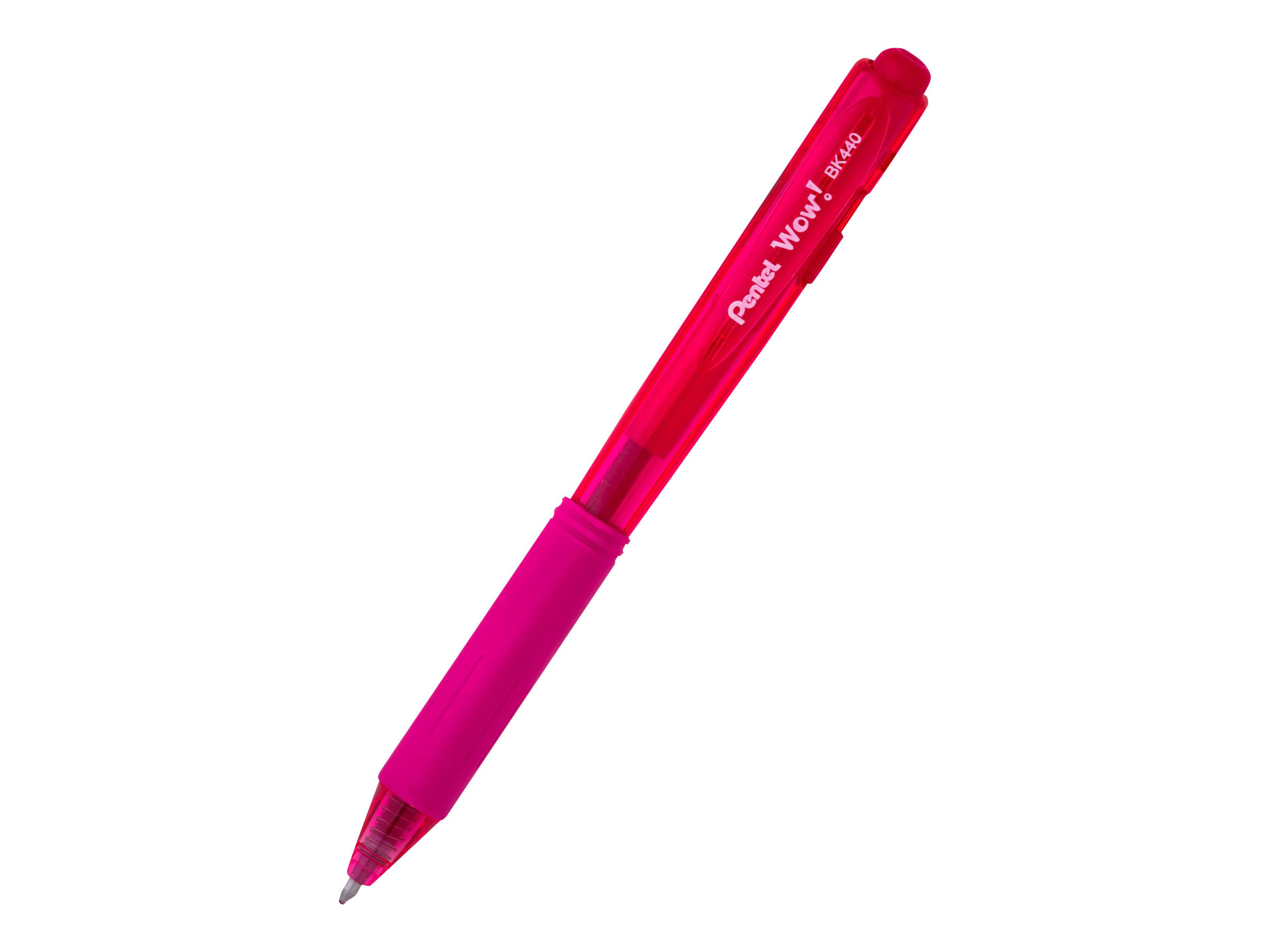 Pentel Kugelschreiber BK440 pink/transparent, Schreibfarbe: pink, 1 St. Pentel Kugelschreiber BK440 pink/transparent, Schreibfarbe: pink, 1 St.