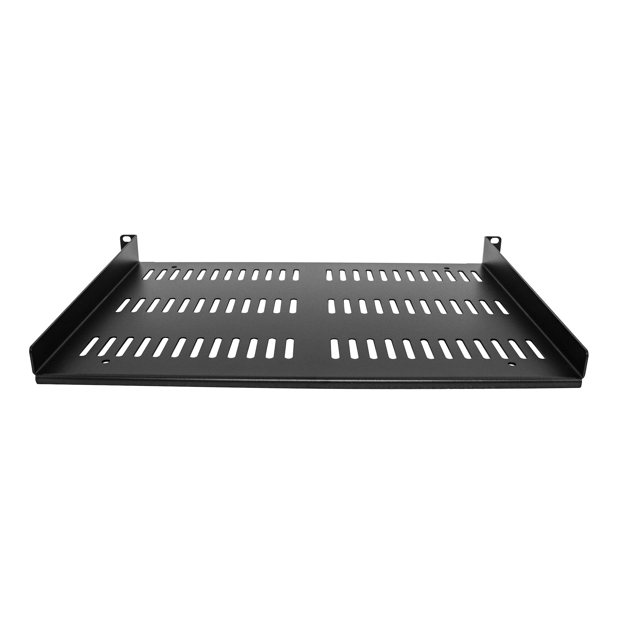 STARTECHCOM 1U Server Rack Shelf Universal Vented Rack Mount Cantilever Tray for 19in Network Cabinet Weight Capacity 55lb