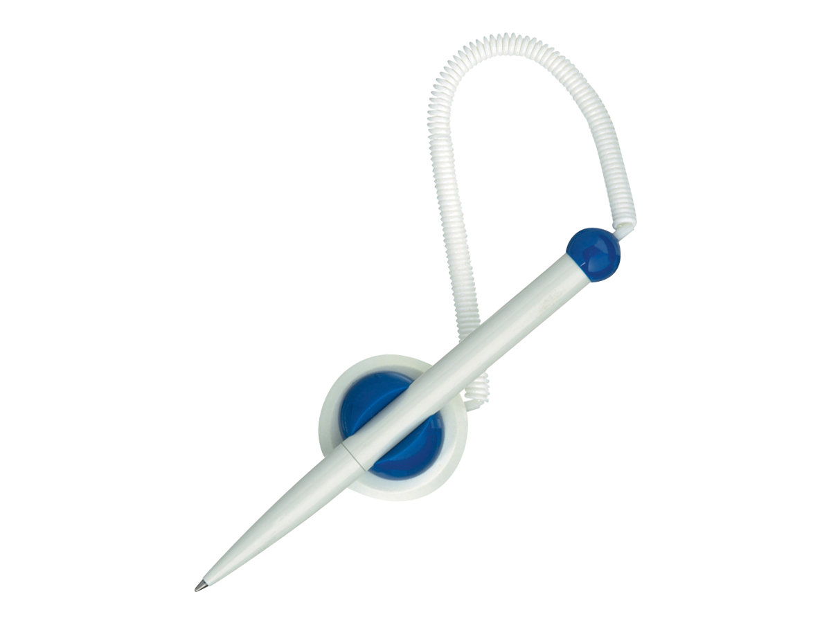 Schneider Kugelschreiber KlickFixPen weiß, Schreibfarbe blau, 1 St