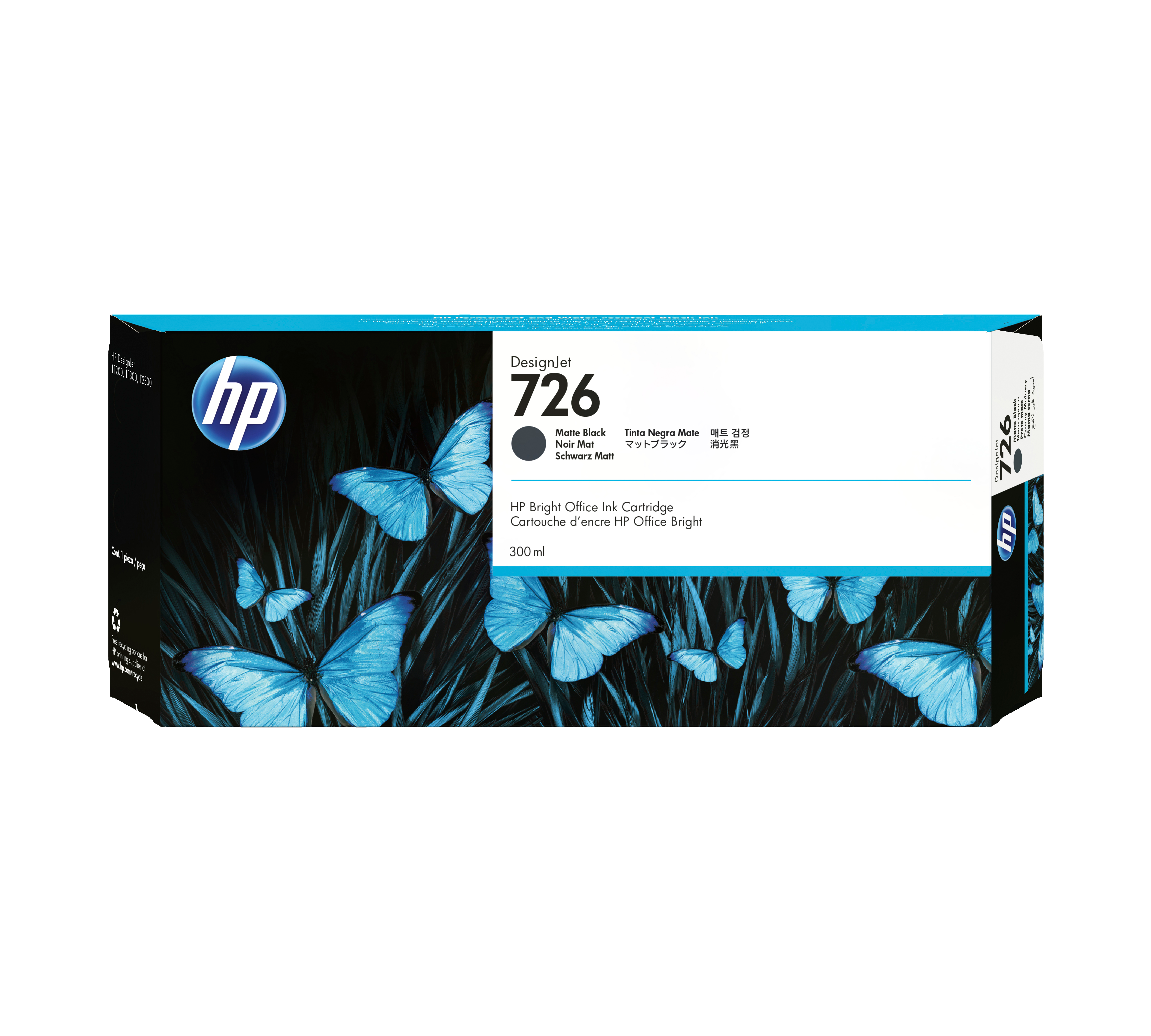 HP DesignJet 726 Tintenpatrone Mattschwarz