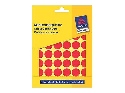 AVERY Zweckform Klebepunkte 3374 rot Ø 18,0 mm, 1.056 St. AVERY Zweckform Klebepunkte 3374 rot Ø 18,0 mm, 1.056 St.
