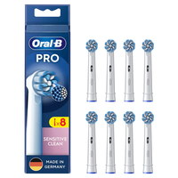 8 OralB PRO Sensitive Clean Zahnbuerstenaufsaetze