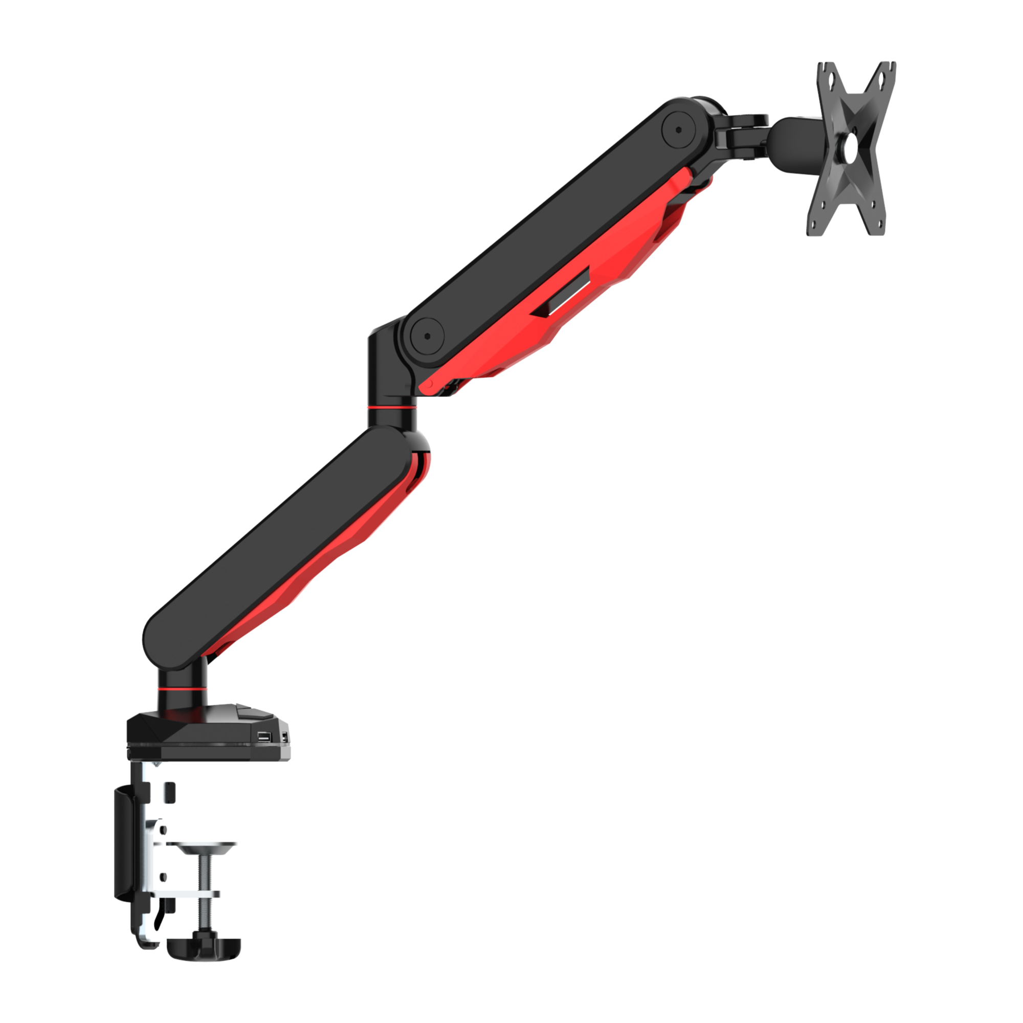 IIYAMA DSG3001CR1 Gaming desk mount for single monitor with height adjustable VESA 75x75 or 100x100mm USB ports