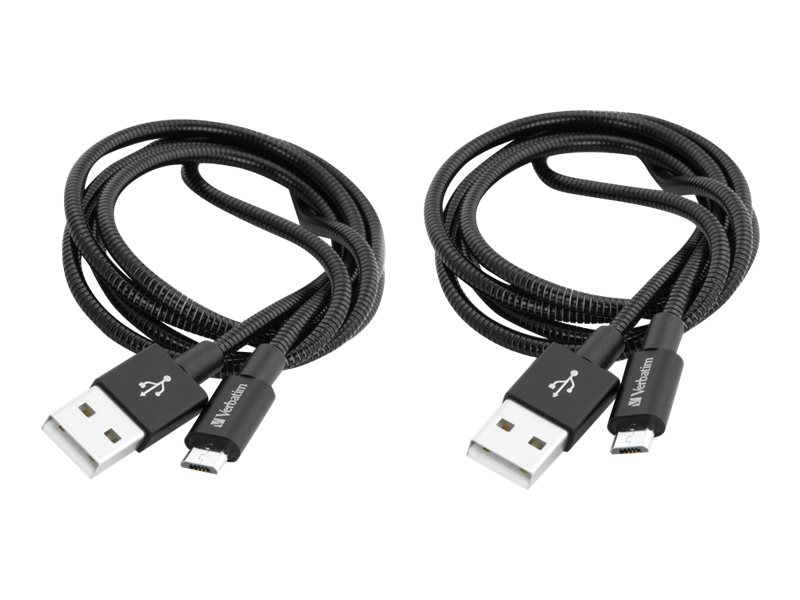 Verbatim Micro-USB Sync- und Ladekabel 100 cm schwarz (2er Pack) Verbatim Micro-USB Sync- und Ladekabel 100 cm schwarz (2er Pack)