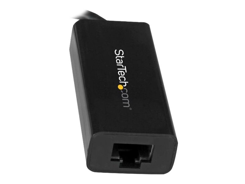 STARTECH.COM USB-C to Gigabit Ethernet Adapter - Black - Thunderbolt 3 Port Compatible - USB Type C Network Adapter