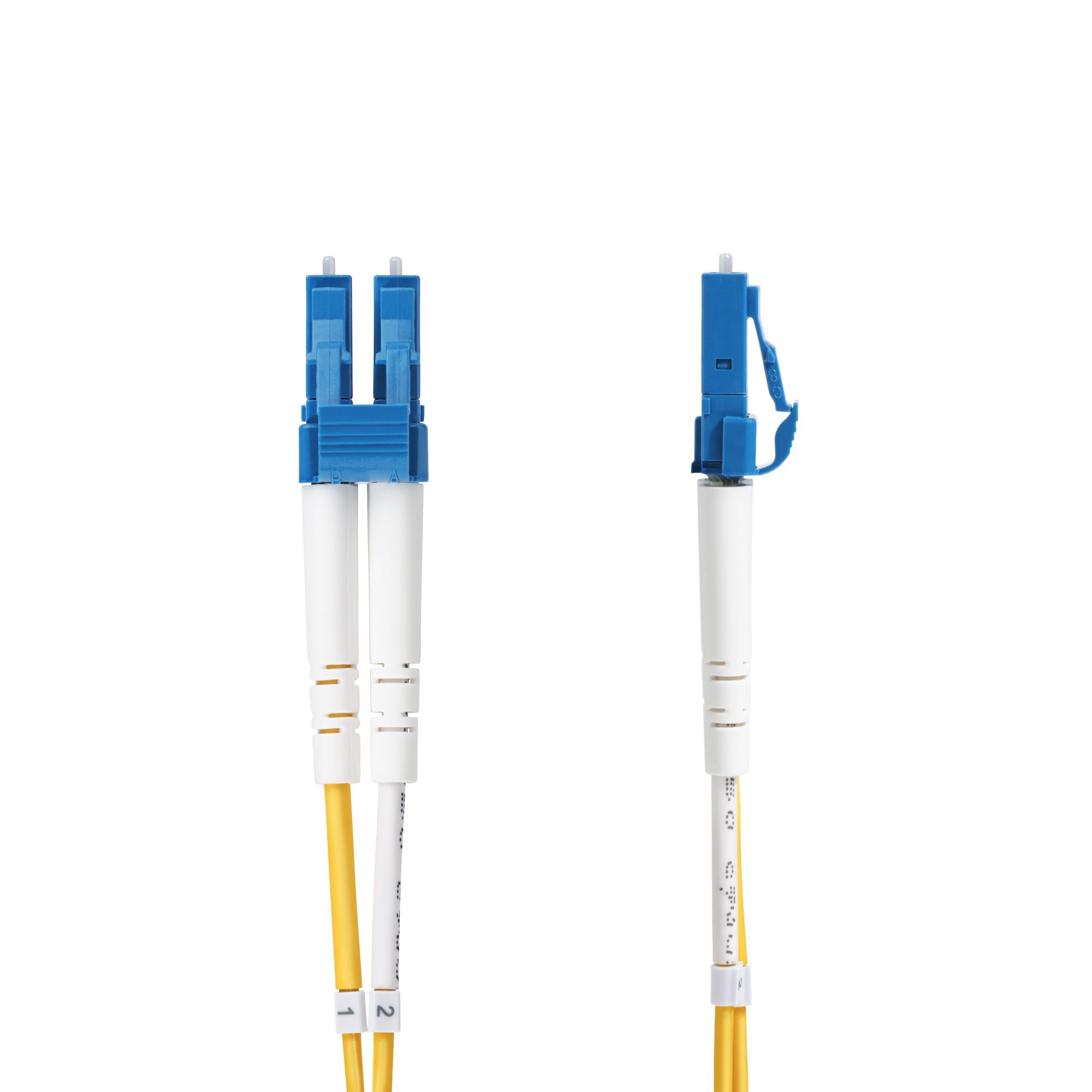 STARTECHCOM 2meter LWL Patchkabel LC LC UPC Singlemode OS2 Duplex 9125um 10Gbit LSZH Glasfaserkabel