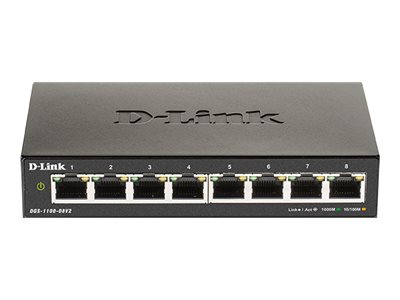 D-Link DGS-1100-08V2 8-Port Gigabit Smart Switch