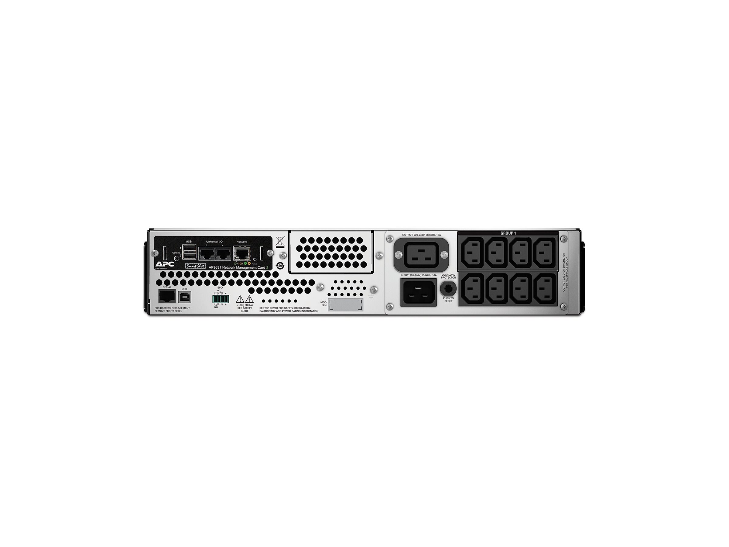 APC Smart UPS 3000VA LCD RM 2U 230V mit Netzwerk Karte