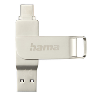 Hama USBStick CRotate 128GB USBCUSBA 100MBs silber