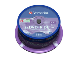 VERBATIM DVD+R DL 8.5GB 8x (25) SP
