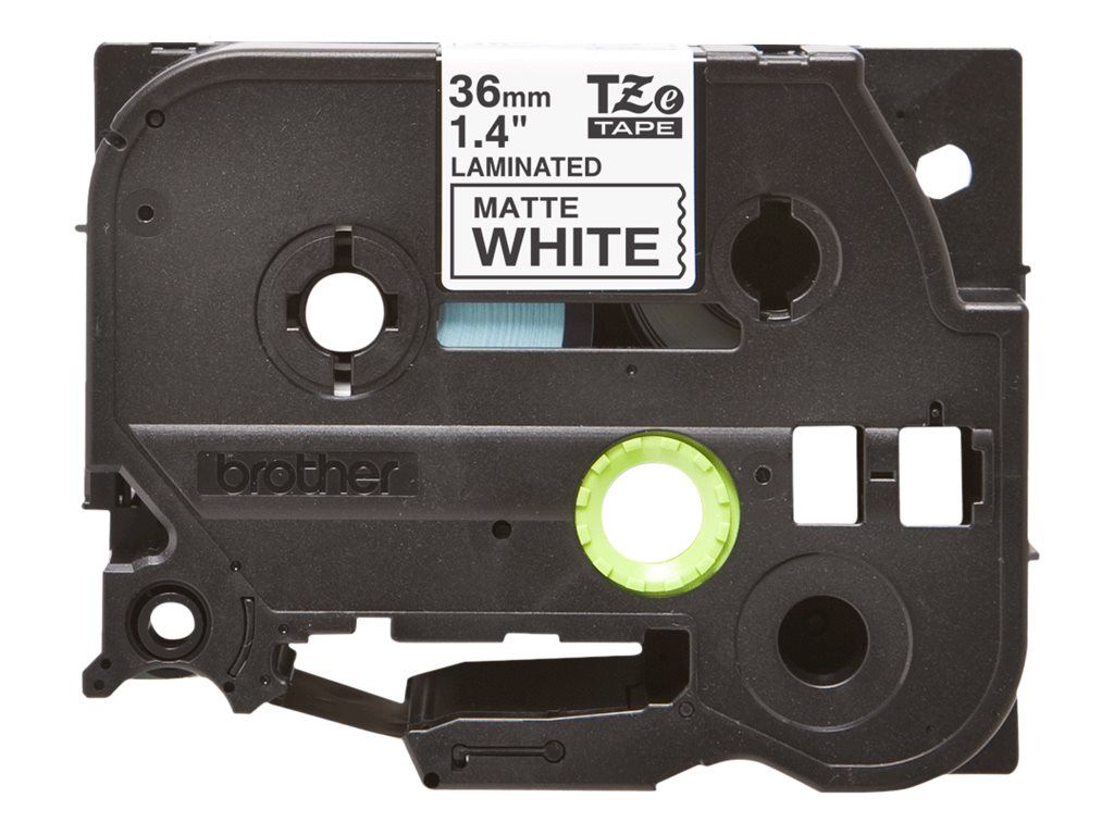 BROTHER TZeM261 tape black on white surface 36mm