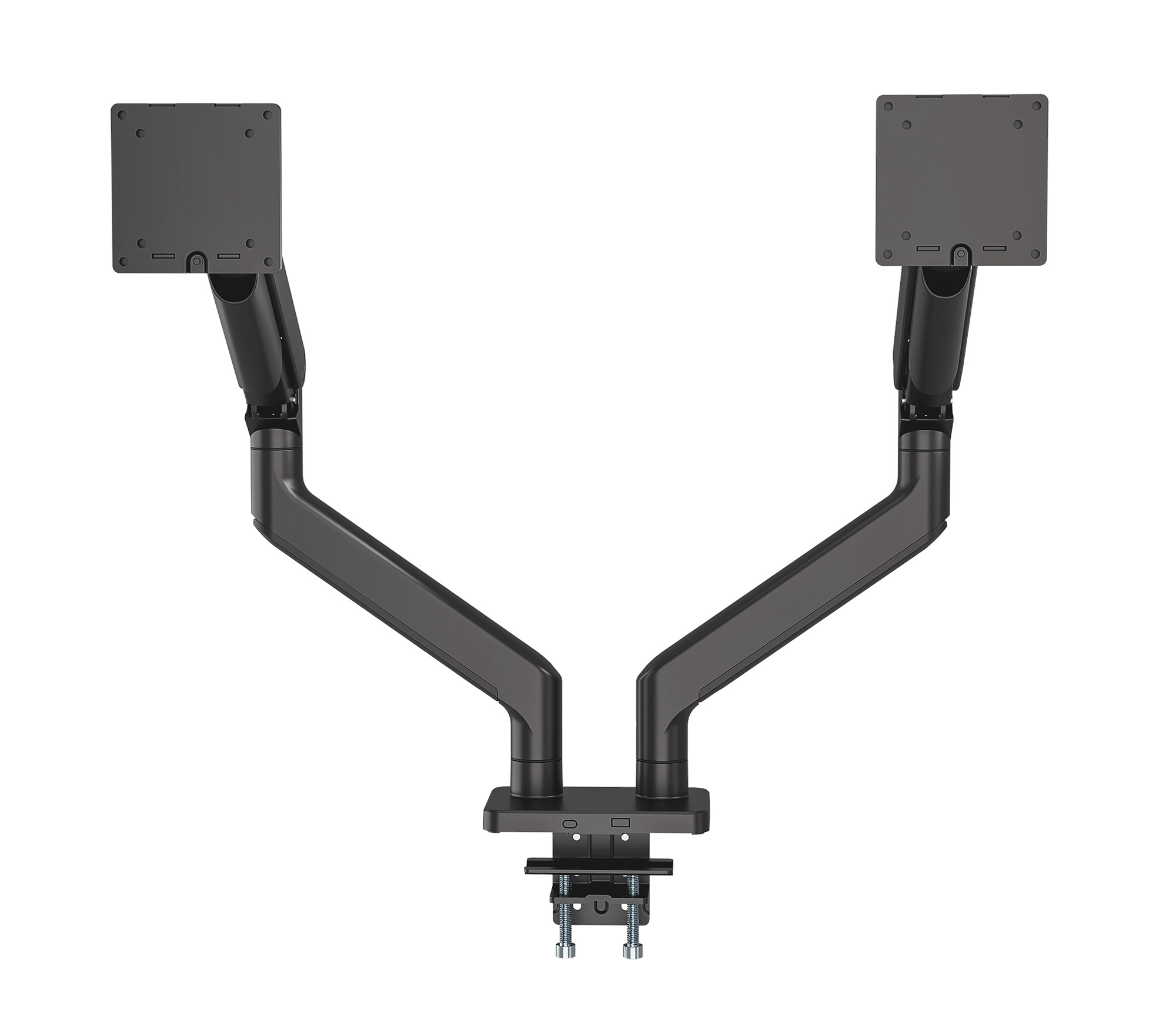 Manhattan Tischhalterung mechanische Feder 2 Monitore 17-45 Zoll Schwarz
