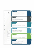 DURABLE Ordnerregister ueberbreite 1-6 farbig 6-teilig, 1 Satz