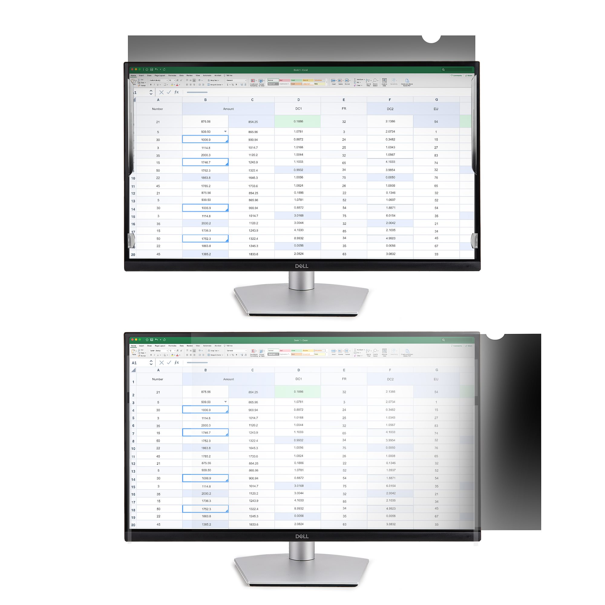 STARTECHCOM 71,12cm 28Zoll 169 monitor Blickschutzfilter Bildschirm Blickschutzfolie
