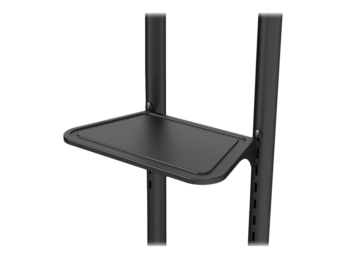 NEOMOUNTS Mobile Floor Stand incl. AV- and cam shelf height adjustable 128,5-145cm