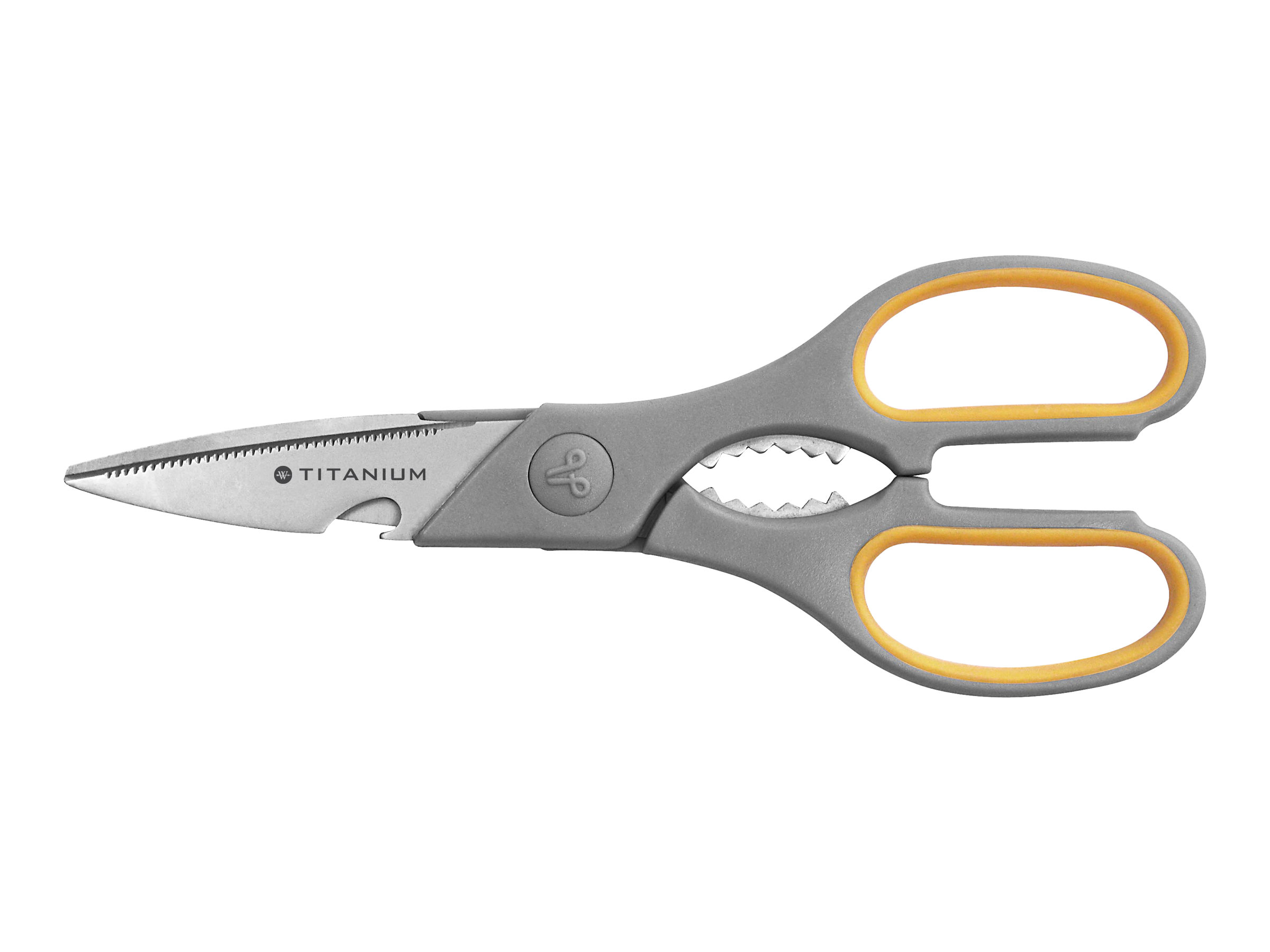 WESTCOTT Schere TITANIUM Super grau-gelb 21,0 cm