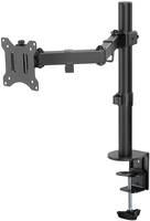 goobay MonitorHalterung Single Flex 58528 schwarz für 1 Monitor, Tischklemme