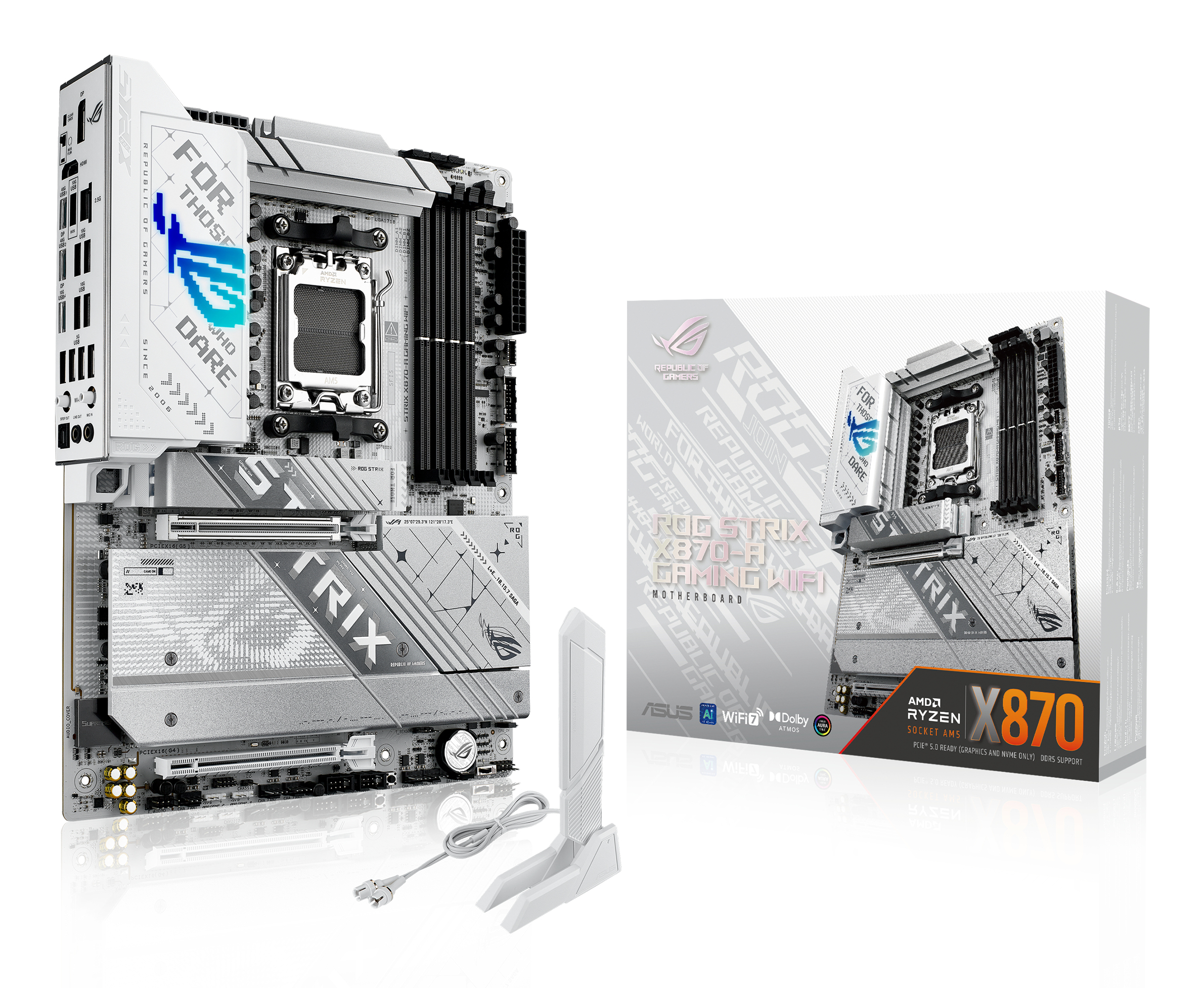 ASUS ROG STRIX X870-A GAMING WIFI ATX Socket AM5 Wi-Fi 7
