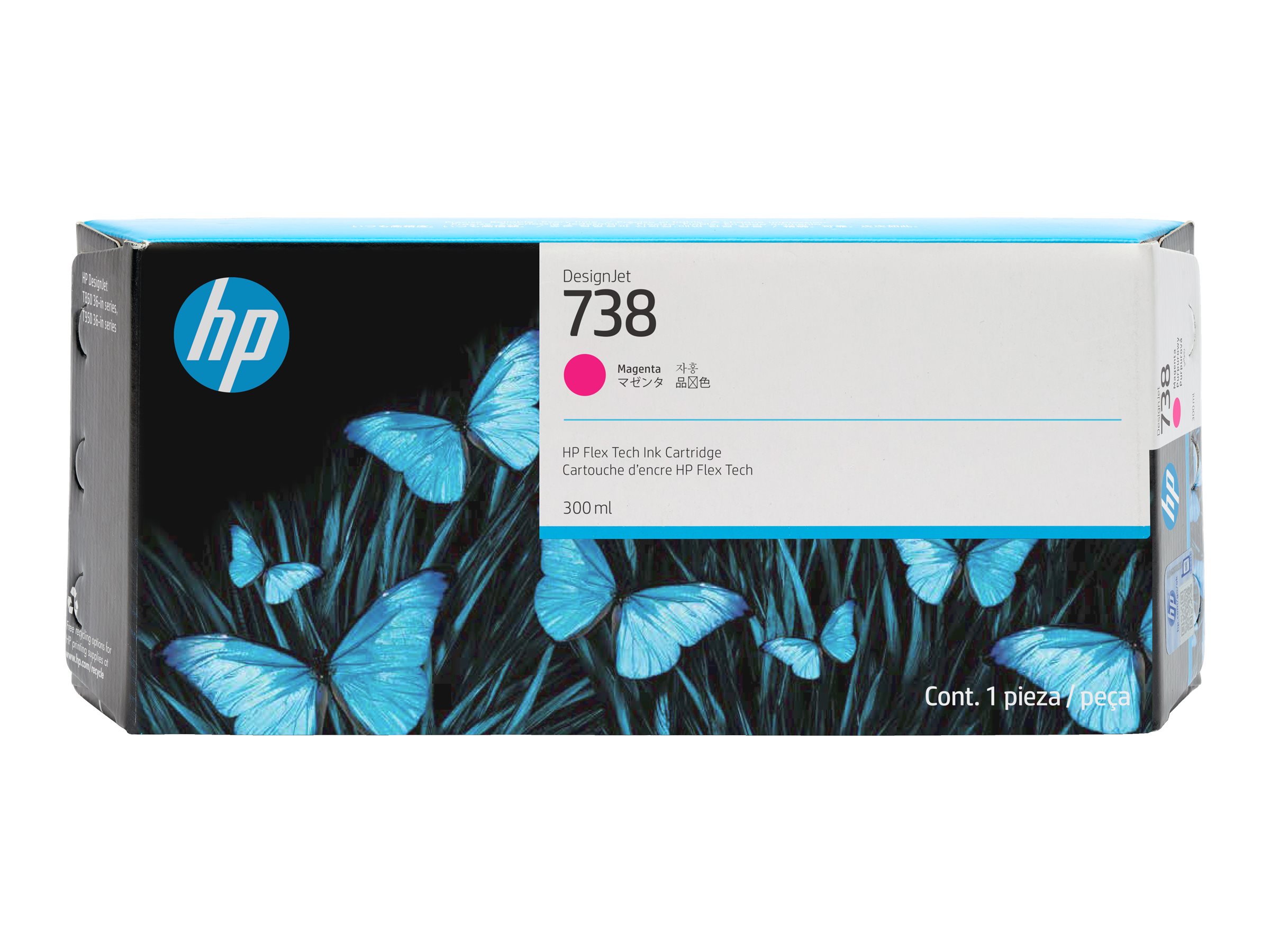 HP 738 (676M7A) magenta Druckerpatrone