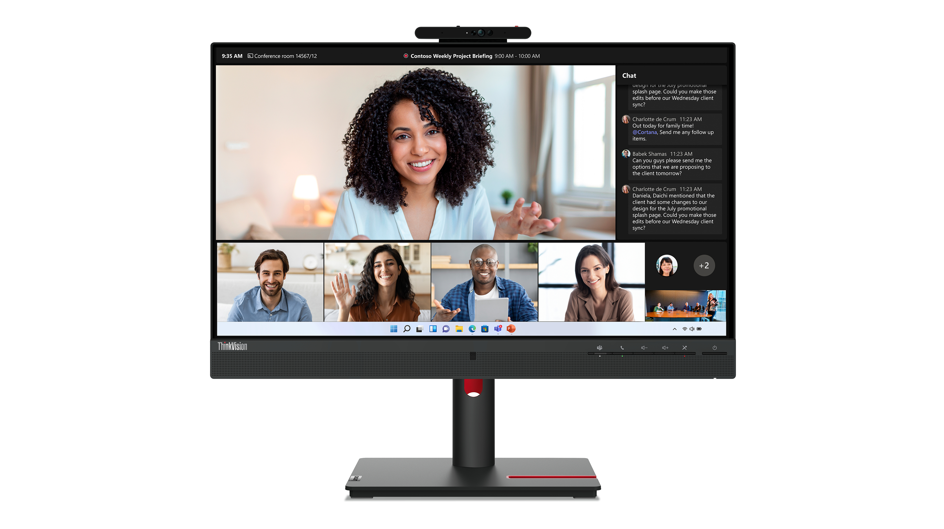 LENOVO ThinkVision T24mv30 60,45cm 23,8Zoll IPS 1920x1080 169 HDMI DP USB TypeC TopSeller