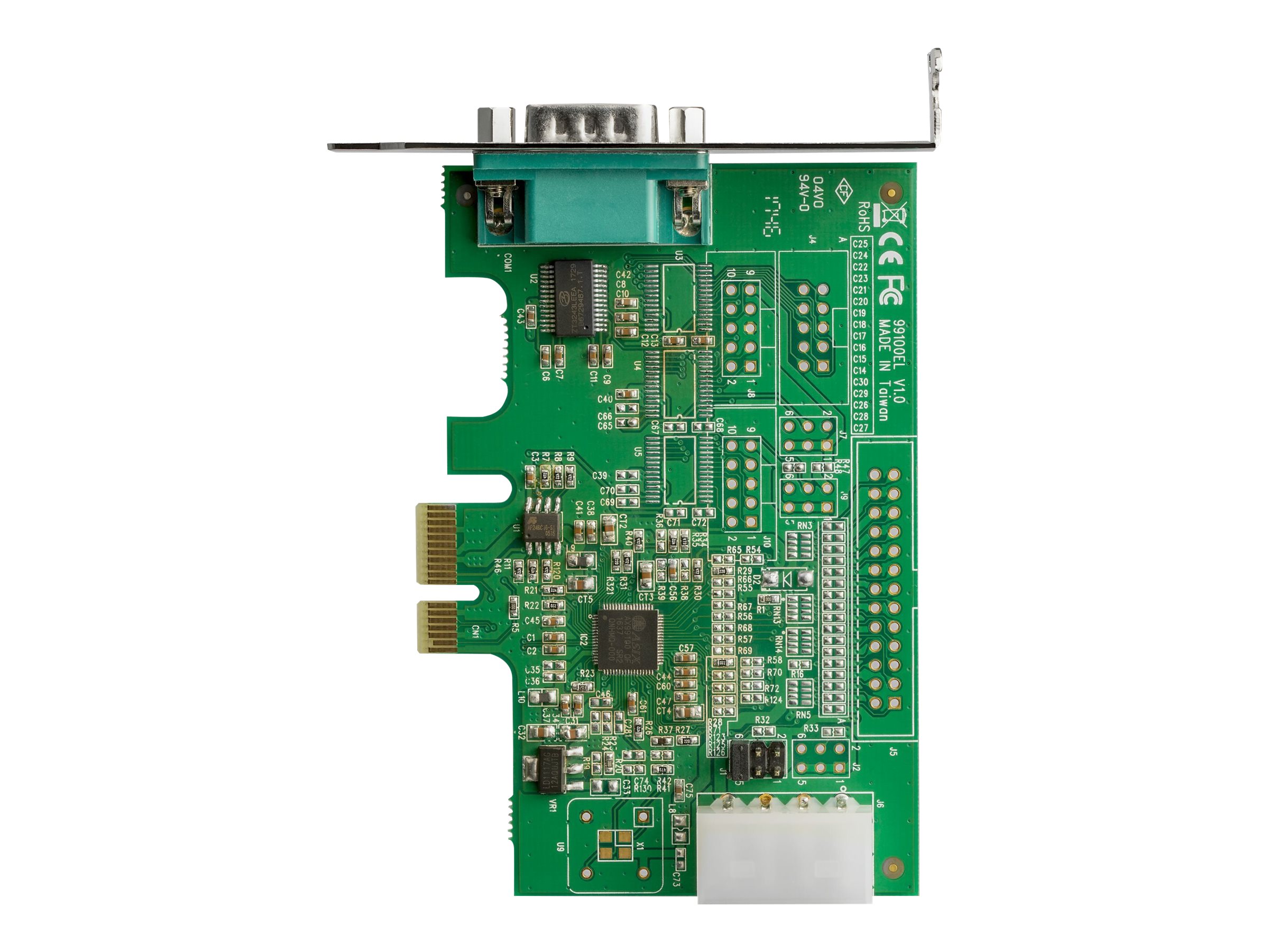 STARTECH.COM 1 Port Serielle Schnittstellenkarte PCIe mit 16950 UART - Serial Adapter - 921,4 Kbps - Windows und Linux