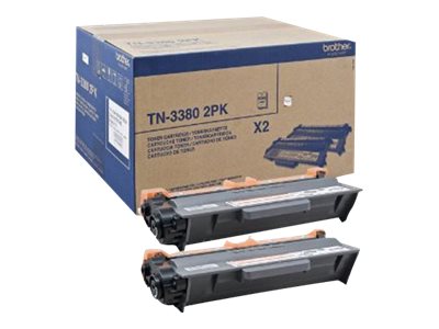 brother TN-3380 schwarz Toner, 2er-Set brother TN-3380 schwarz Toner, 2er-Set
