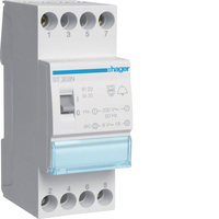 Hager Transformator ST303N 8VA 230/8V mit Schalter Hager Transformator ST303N 8VA 230/8V mit Schalter