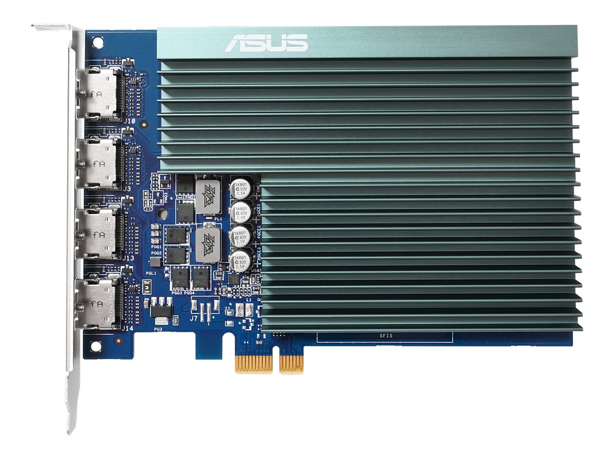 ASUS GT730-4H-SL-2GD5 2GB GDDR5 Memory PCIe 2.0 4xHDMI Ports Single-slot Design Passive Cooling ASUS GT730-4H-SL-2GD5 2GB GDDR5 Memory PCIe 2.0 4xHDMI Ports Single-slot Design Passive Cooling