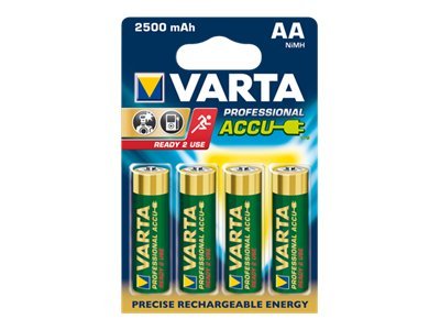 VARTA Akku Mignon AA 2600mAh (4er Pack) Nickel-Hydrid Recharge Accu Power