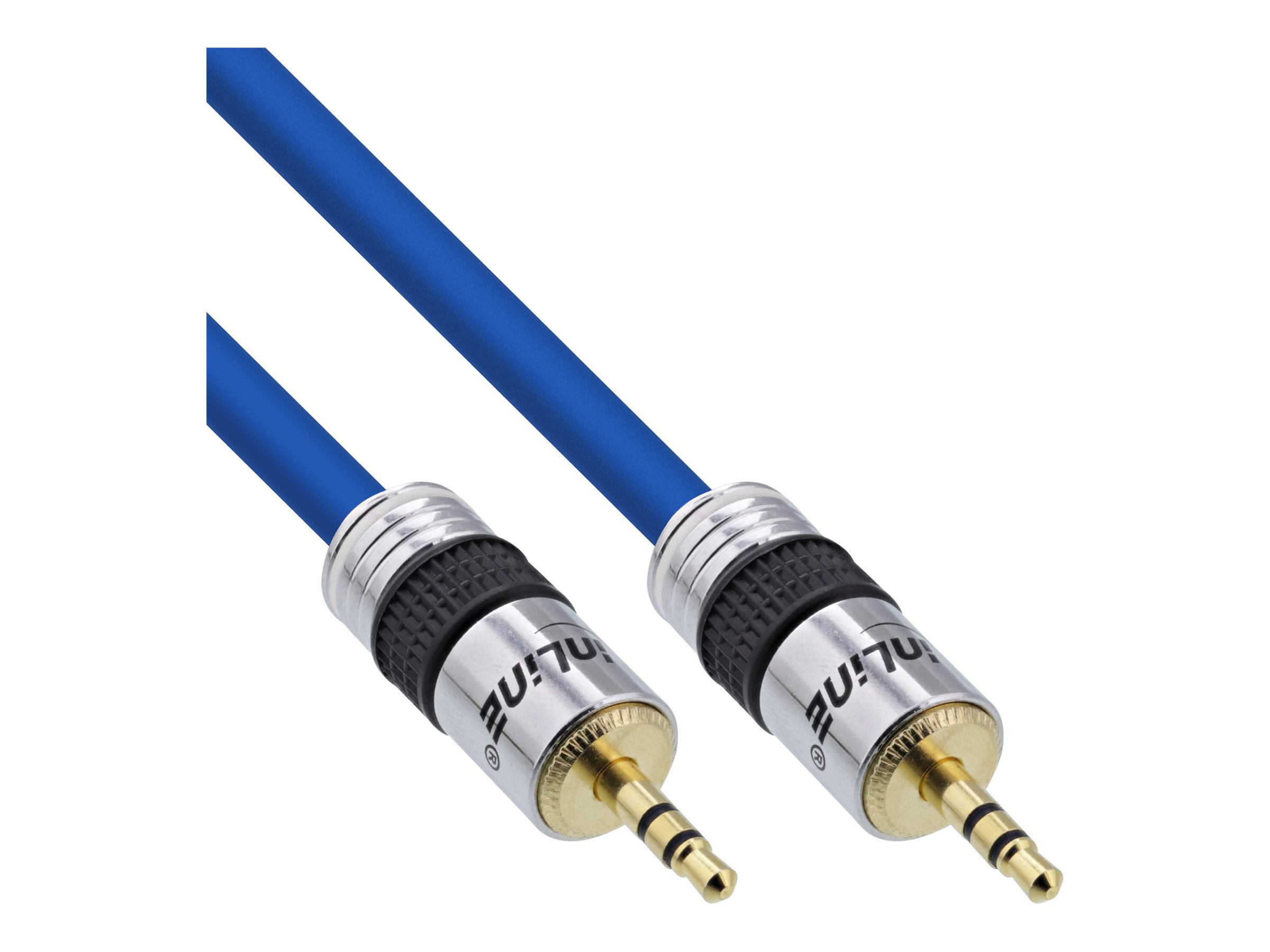 INLINE Klinke PREMIUM Audiokabel 10m InLine PREMIUM Qualitaet 3,5mm St/St 10m Stereo vergoldete Kontakte doppelt geschirmt
