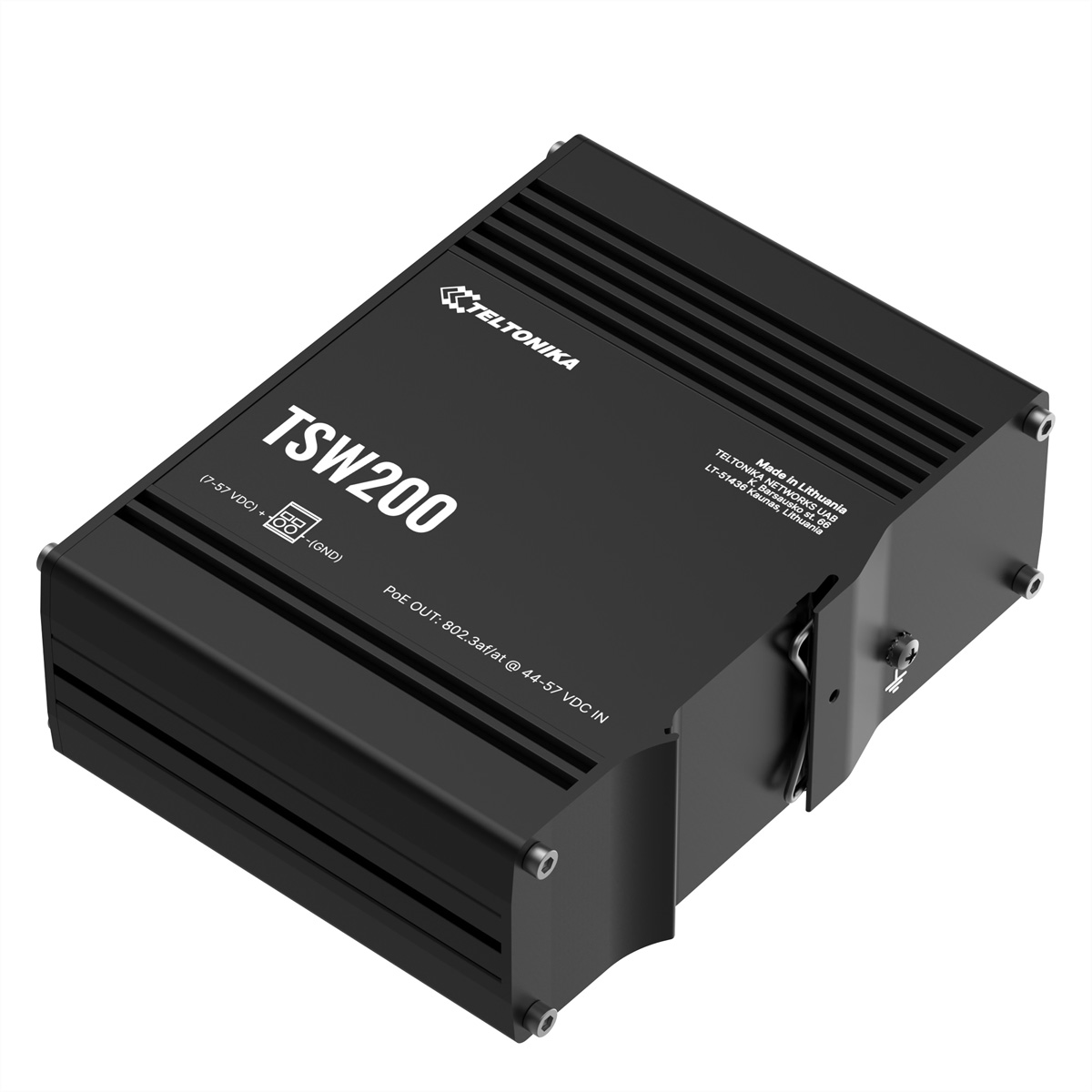 TELTONIKA NETWORKS TSW200 Industrial PoE+ Ethernet Switch TELTONIKA NETWORKS TSW200 Industrial PoE+ Ethernet Switch