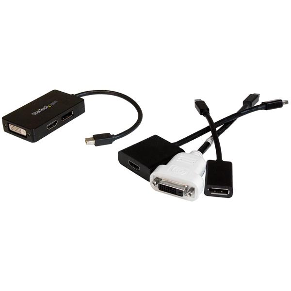 STARTECHCOM Mini DisplayPort auf DisplayPort DVI HDMI Adapter 2560x1600