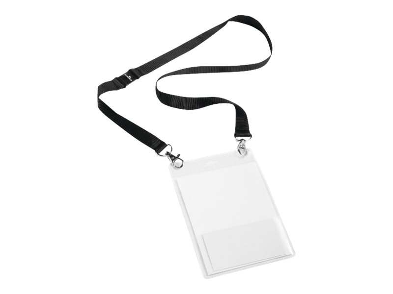 10 DURABLE EVENT Namensschilder mit Textilband 10,5 x 14,8 cm