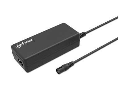MANHATTAN Universal Notebook-Netzteil 65W Ladegerät mit 9 Adaptersteckern und Universalspannung abnehmbares EU-Stromkabel schwarz