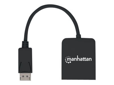 MANHATTAN DP auf 2-Port HDMI-Splitter mit MST verteilt ein DisplayPort-Signal auf zwei HDMI-Monitore 4K30Hz Strom ueber USB schwarz MANHATTAN DP auf 2-Port HDMI-Splitter mit MST verteilt ein DisplayPort-Signal auf zwei HDMI-Monitore 4K30Hz Strom ueber USB schwarz