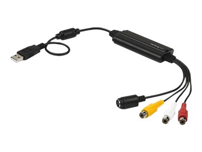 STARTECH.COM USB Video Capture Adapter - S Video / Composite to USB 2.0 Video Capture Cable with TWAIN Support - Analog to Digital C STARTECH.COM USB Video Capture Adapter - S Video / Composite to USB 2.0 Video Capture Cable with TWAIN Support - Analog to Digital C