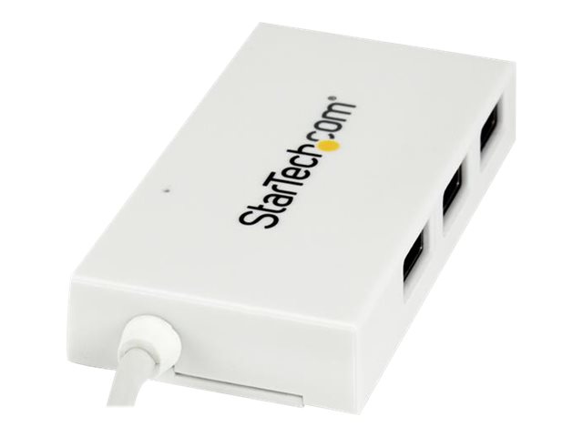 StarTech.com 4 Port USB-C Hub - USB C und 3x USB-A - USB 3.0 Hub - Weiß - 4 Port USB Hub - USB Port Expander - USB Typ C Hub - Hub - 4 Anschlüsse