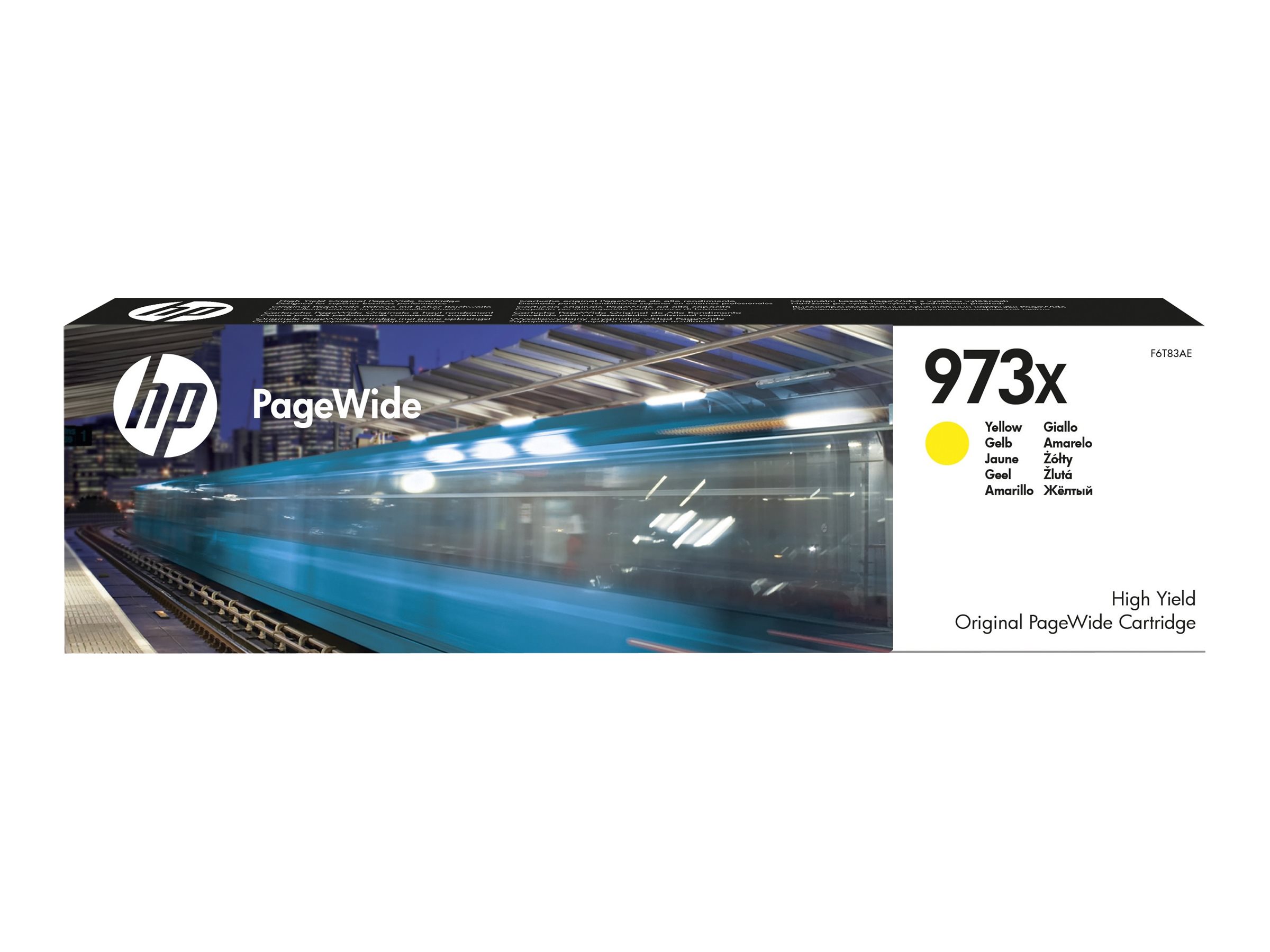 HP 973X original high yield yellow PageWide cartridge F6T83AE HP 973X original high yield yellow PageWide cartridge F6T83AE