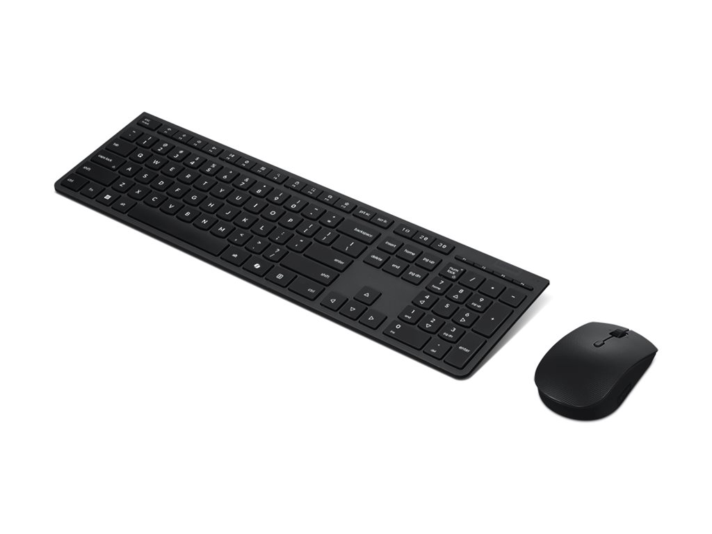 LENOVO Professional Wireless Rechargeable Combo Keyboard and MouseGerman