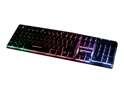 MANHATTAN USB-Gaming-Tastatur Metallunterseite 12 Funktionstasten farbige LED-Hintergrundbeleuchtung 19 Anti-Ghosting-Tasten IPX4 MANHATTAN USB-Gaming-Tastatur Metallunterseite 12 Funktionstasten farbige LED-Hintergrundbeleuchtung 19 Anti-Ghosting-Tasten IPX4