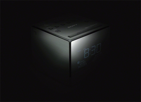 Sony XDR-C1DBP Digital-Uhrenradio Silber-Schwarz