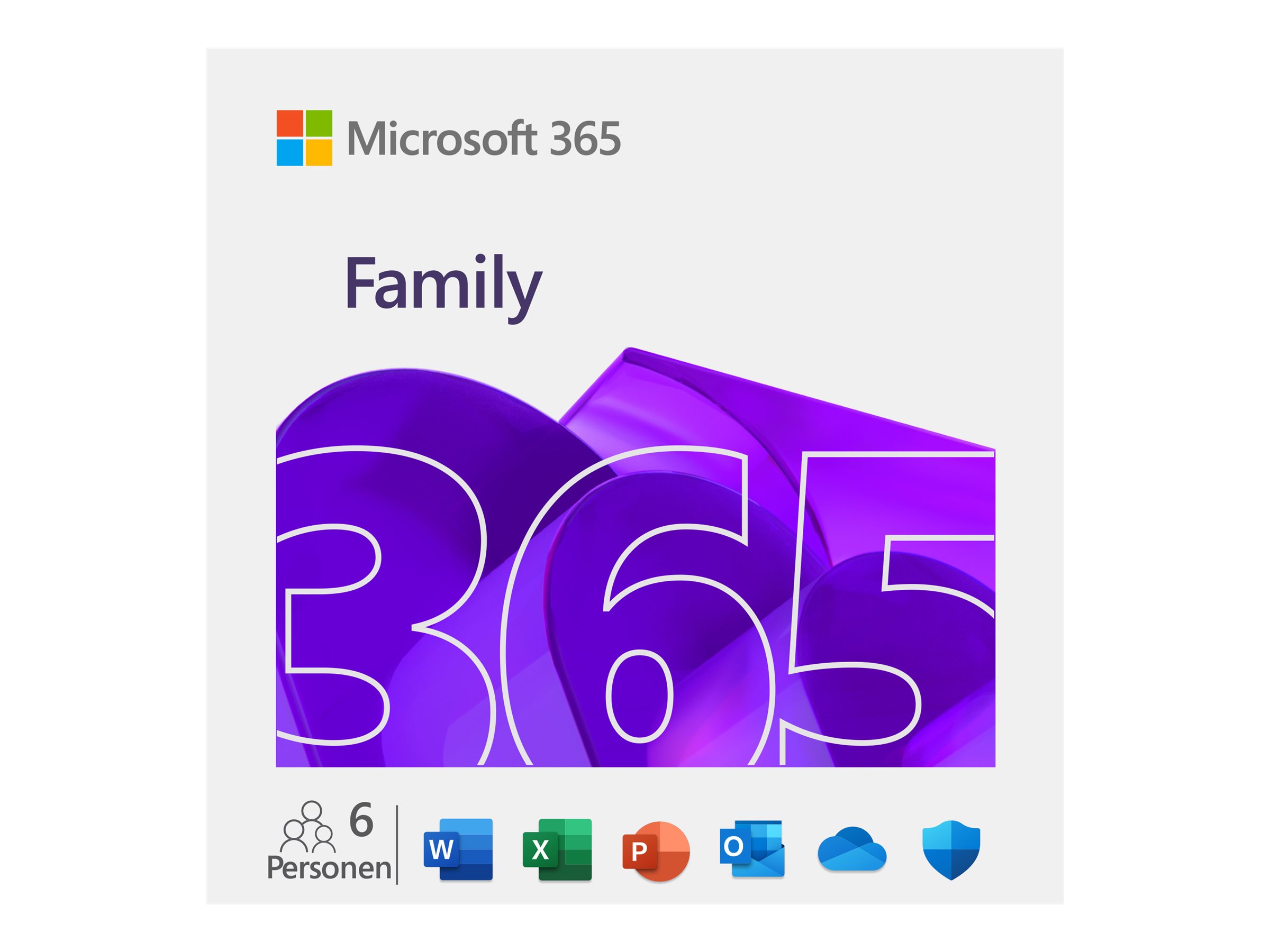 MS FPP M365 Family P10 1 License Medialess 1 Year (DE)