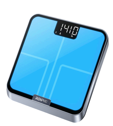RENPHO Personenwaage PEUR A017 Elis Chroma Smart Scale silber fuer max 180,0 kg